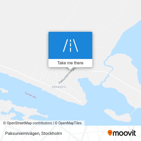 Paksuniemivägen map