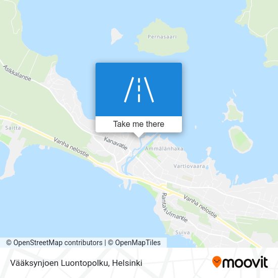 Vääksynjoen Luontopolku map