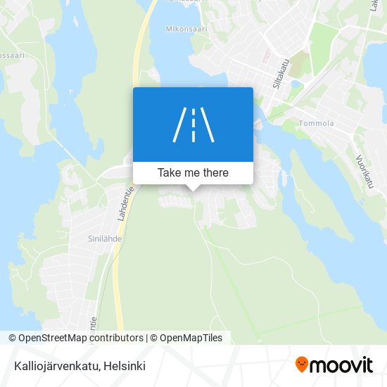 Kalliojärvenkatu map