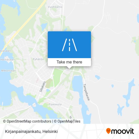 Kirjanpainajankatu map