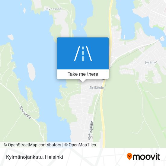 Kylmänojankatu map