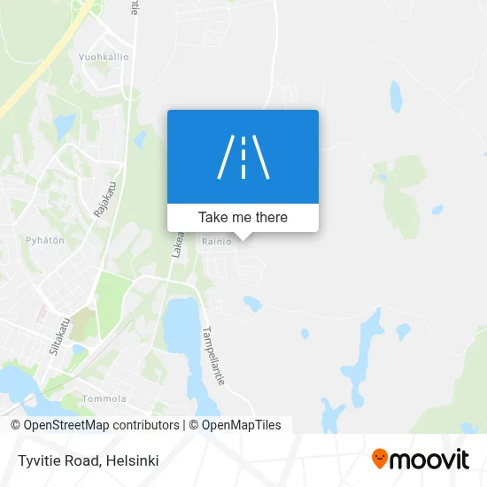 Tyvitie Road map