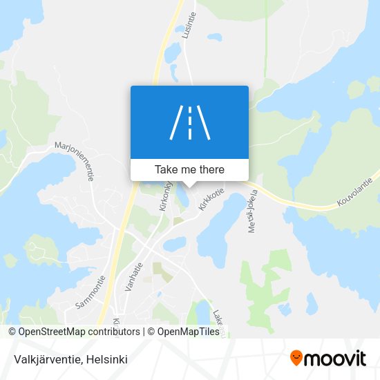 Valkjärventie map