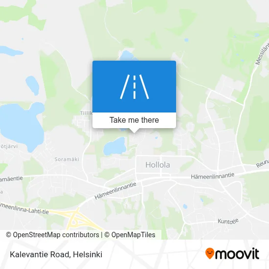 Kalevantie Road map