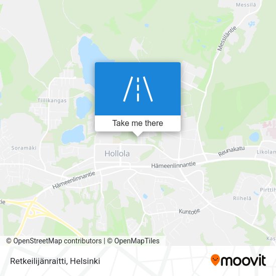 Retkeilijänraitti map