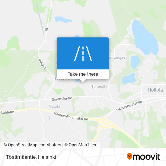 Tösämäentie map