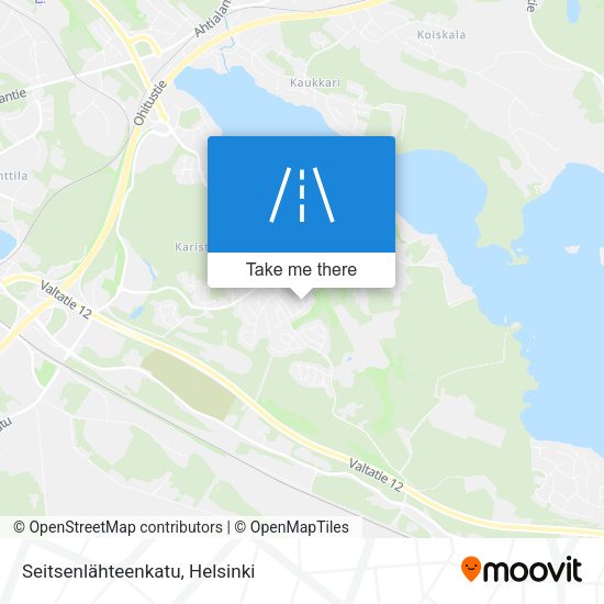 Seitsenlähteenkatu map
