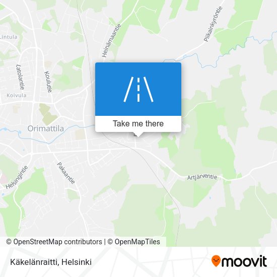 Käkelänraitti map
