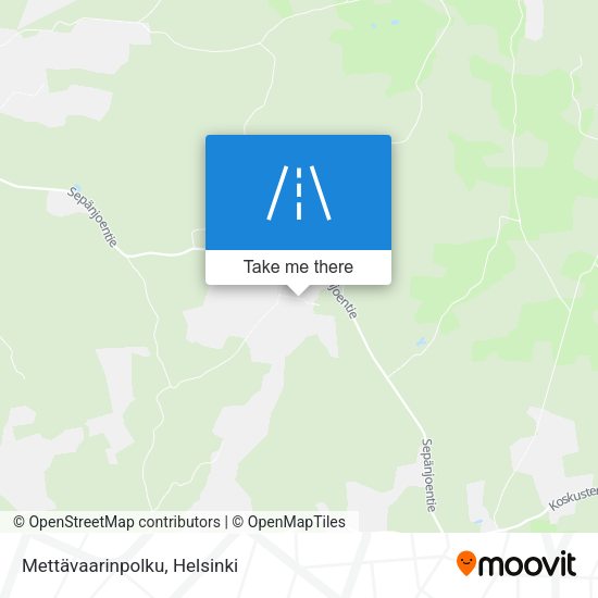 Mettävaarinpolku map