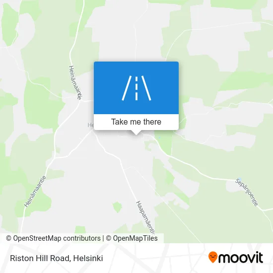 Riston Hill Road map