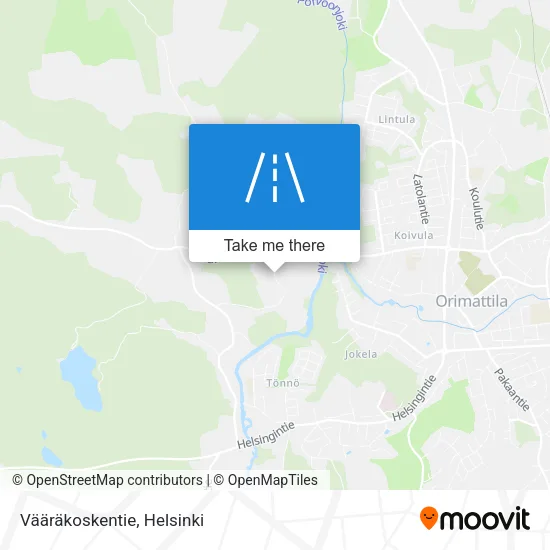 Vääräkoskentie map