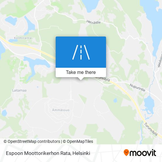 Espoon Moottorikerhon Rata map