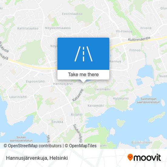 Hannusjärvenkuja map