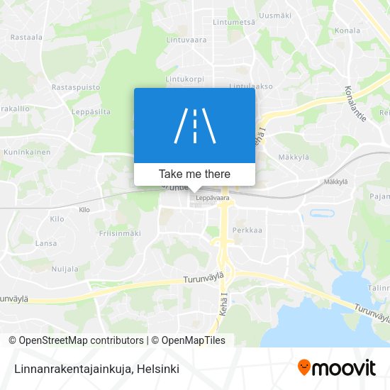 Linnanrakentajainkuja map