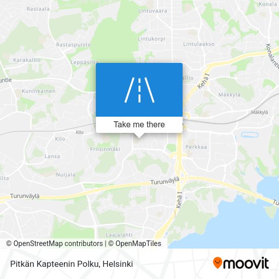Pitkän Kapteenin Polku map