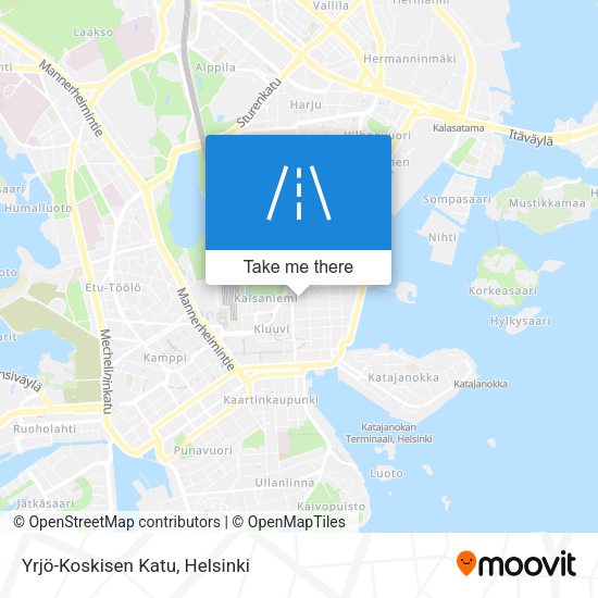 Yrjö-Koskisen Katu map