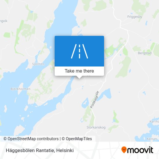Häggesbölen Rantatie map
