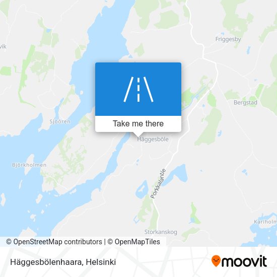 Häggesbölenhaara map