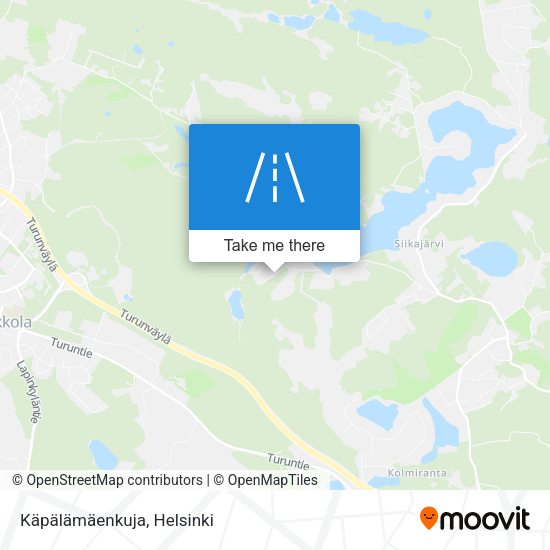 Käpälämäenkuja map