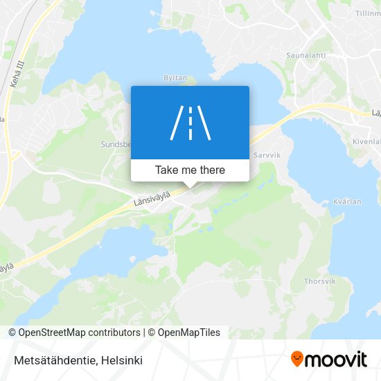 Metsätähdentie map