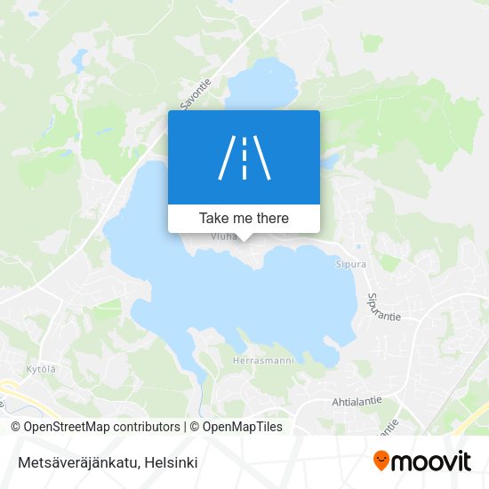 Metsäveräjänkatu map