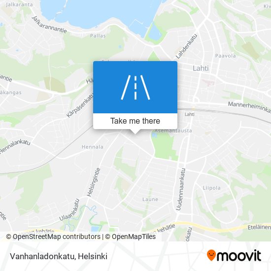 Vanhanladonkatu map