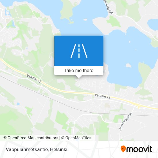 Vappulanmetsäntie map