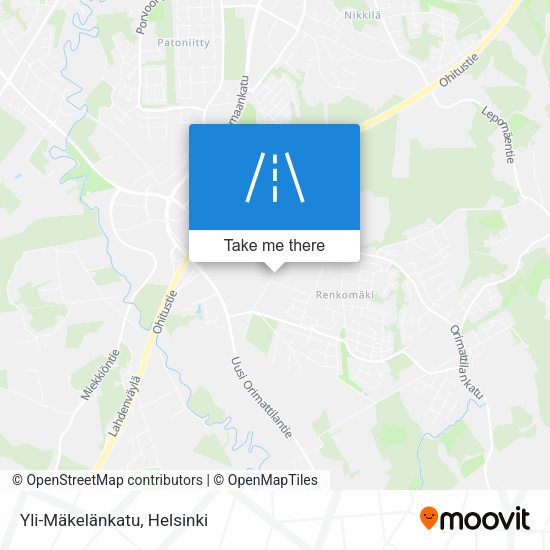 Yli-Mäkelänkatu map