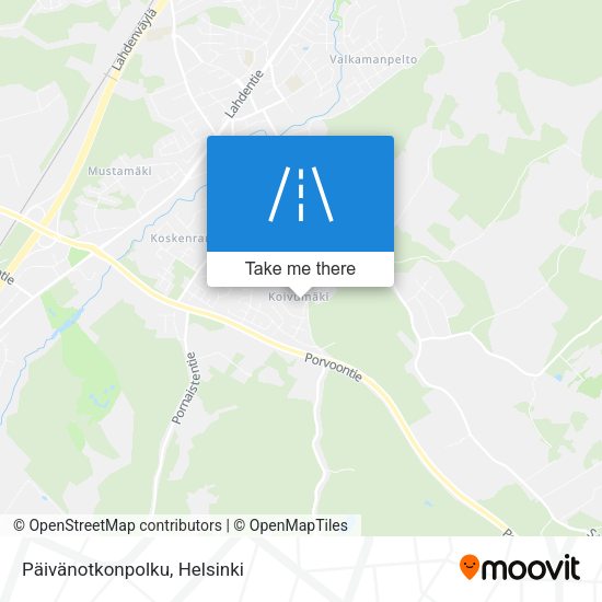 Päivänotkonpolku map