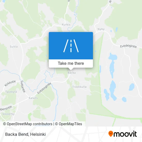 Backa Bend map
