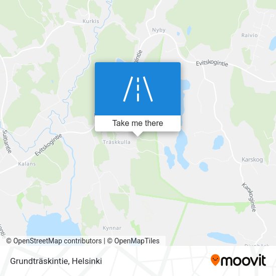 Grundträskintie map