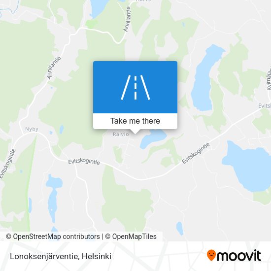 Lonoksenjärventie map