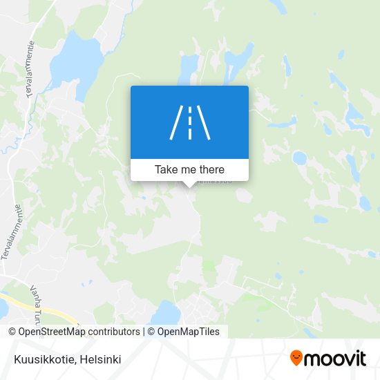 Kuusikkotie map