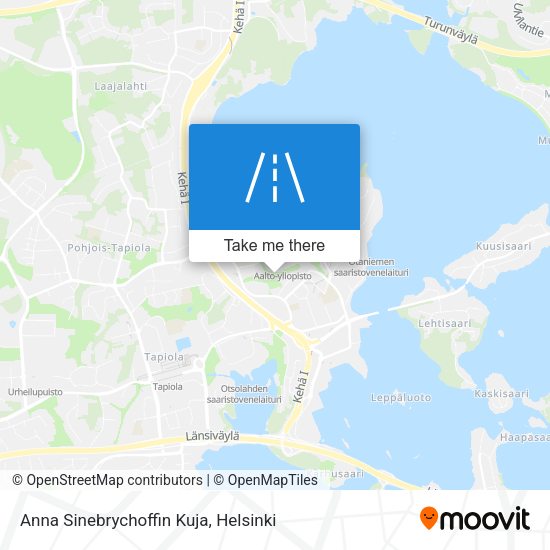 Anna Sinebrychoffin Kuja map