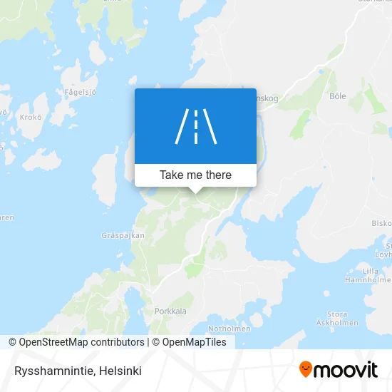 Rysshamn Road map