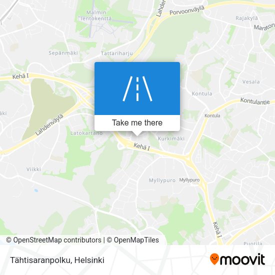 Tähtisaranpolku map