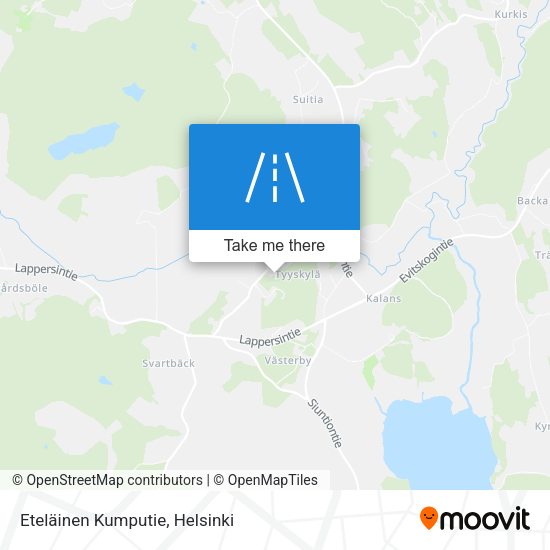 Eteläinen Kumputie map