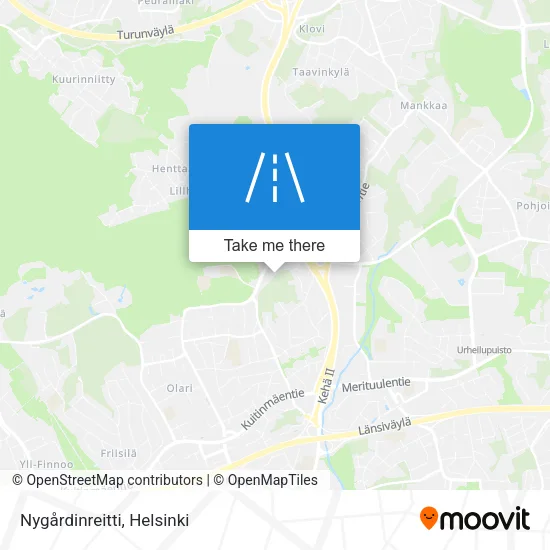 Nygårdinreitti map