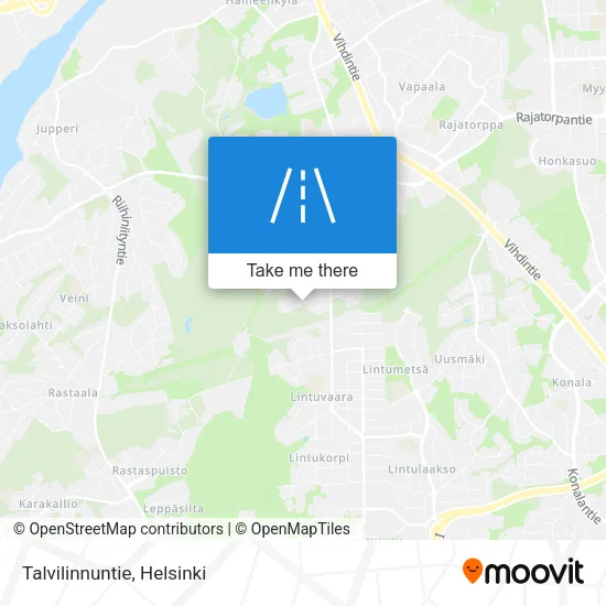 Talvilinnuntie map