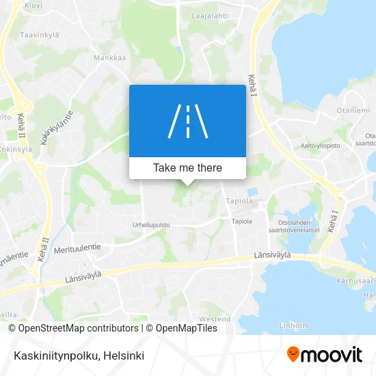 Kaskiniitynpolku map