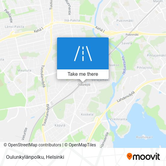 Oulunkylänpolku map