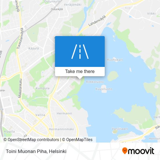 Toini Muonan Piha map
