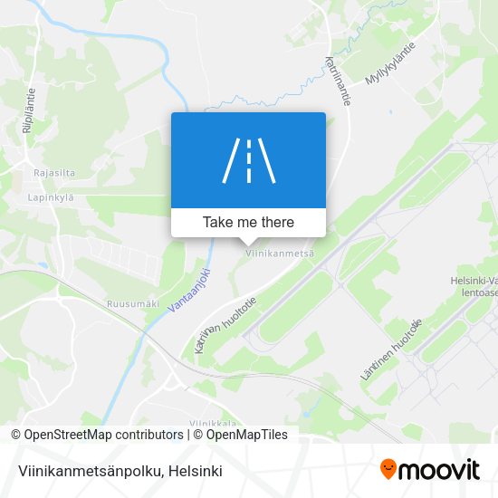 Viinikanmetsänpolku map