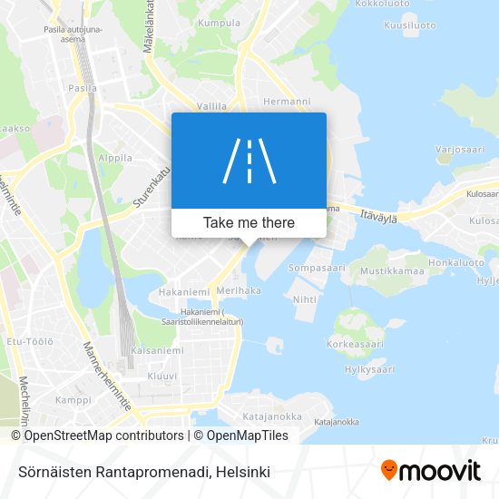 Sörnäisten Rantapromenadi map