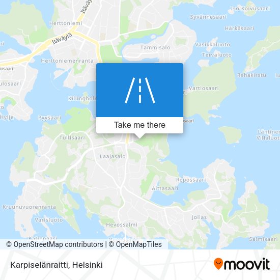 Karpiselänraitti map