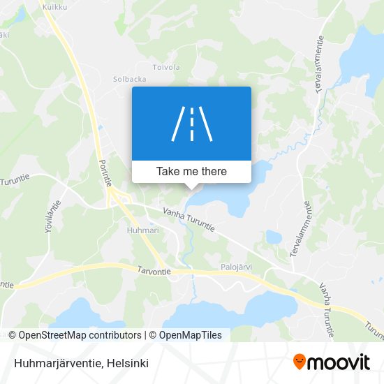 Huhmarjärventie map