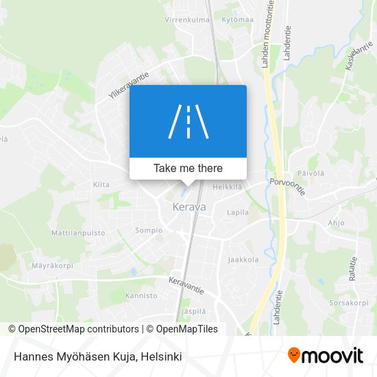 Hannes Myöhäsen Kuja map