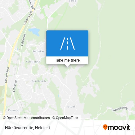 Härkävuorentie map