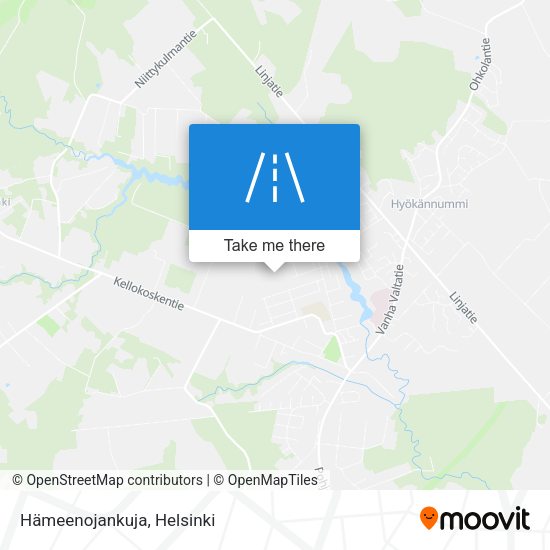 Hämeenojankuja map