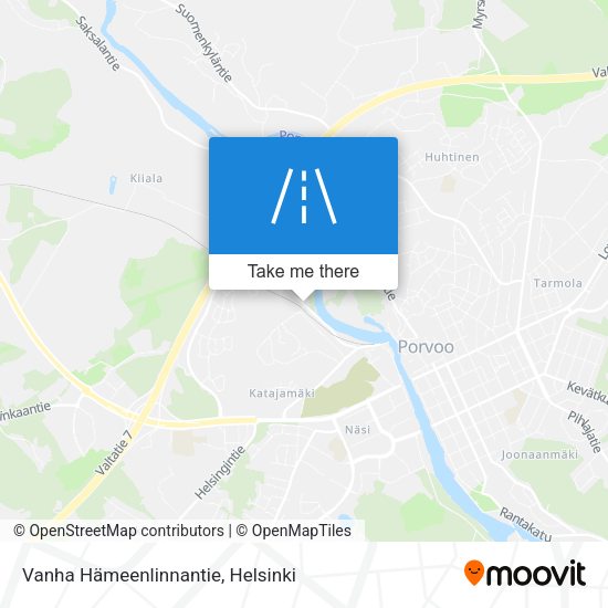 Vanha Hämeenlinnantie map
